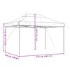 vidaXL Carpa de Fiesta Burdeos 279 x 410 x 315 cm Tela Oxford