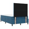 vidaXL Cama tipo Box Spring Azul oscuro 120 x 200 cm Terciopelo