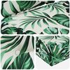 vidaXL Coj&iacute;n para sof&aacute; de exterior 3 pcs Patr&oacute;n de hoja Poli&eacute;ster