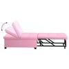 vidaXL Sof&aacute; cama desplegable Rosa 194 x 50 x 82 cm tela