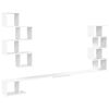 vidaXL Estante de TV Montado en la Pared Blanco 160 x 15 x 94 cm