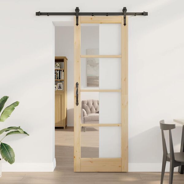 vidaXL Puerta Corredera ORKDAL Natural 73,5 x 211 cm