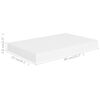 vidaXL Estante flotante de pared MDF blanco 40x23x3,8 cm