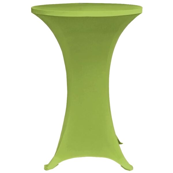 vidaXL Funda el&aacute;stica para mesa 2 unidades 70 cm verde