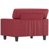 vidaXL Sill&oacute;n cuero sint&eacute;tico rojo tinto 60 cm