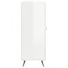 vidaXL Aparador de madera contrachapada blanco brillante 69,5x34x90 cm