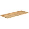 vidaXL Tablero de mesa borde natural madera maciza mango 140x60x3,8 cm