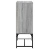 vidaXL Armario auxiliar puertas de vidrio gris Sonoma 69x37x100 cm