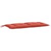 vidaXL Coj&iacute;n para banco de jard&iacute;n tela rojo melange 100x50x7 cm