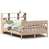 vidaXL Estructura de cama sin colch&oacute;n madera de pino blanca 140x200 cm