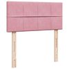 vidaXL Estructura de cama otomana colch&oacute;n terciopelo rosa 100x200cm