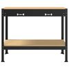 vidaXL Bancos de Trabajo Negro 114 x 54 x 91 cm Madera de ingenier&iacute;a