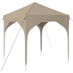 vidaXL Carpa Plegable para Fiestas 194 x 194 x 245 cm Crema