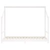 vidaXL Estructura de cama para ni&ntilde;os madera de pino blanco 90x190 cm