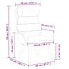 vidaXL sill&oacute;n Gris Claro 69 x 74 x 93 cm Tela Sherpa