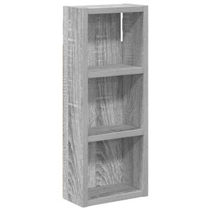 vidaXL Armario de pared para ba&ntilde;o Gris Sonoma 20 x 10 x 50 cm
