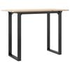 vidaXL Mesa de comedor marco O madera maciza pino y acero 100x50x75cm