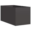 vidaXL Jardinera de acero laminado en fr&iacute;o negro 40x80x40 cm
