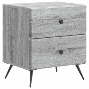 vidaXL Armario de Noche con caj&oacute;n Gris Sonoma 43 x 34,5 x 47,5 cm