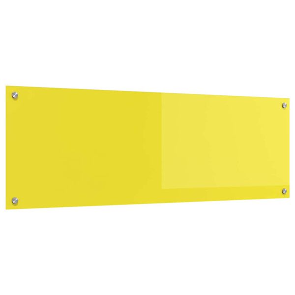 vidaXL Salpicadero de cocina Amarillo 120 x 40 x 0,6 cm