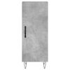 vidaXL Aparador de madera contrachapada gris hormigón 34,5x34x90 cm