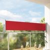 vidaXL Toldo lateral retr&aacute;ctil de jard&iacute;n rojo 60x300 cm