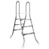 vidaXL Escalera para piscina elevada 100 cm 3-Step Plateado