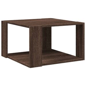vidaXL Mesa de centro madera ingenier&iacute;a marr&oacute;n roble 51,5x51,5x30 cm