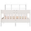 vidaXL Estructura de cama sin colch&oacute;n madera de pino blanca 140x200 cm
