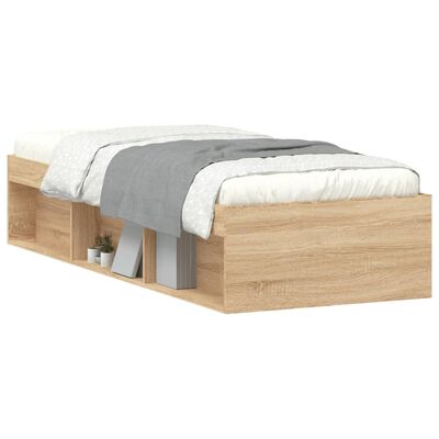 vidaXL Estructura de cama roble Sonoma 75x190 cm