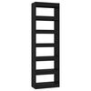 vidaXL Estanter&iacute;a de libros/divisor de espacios negro 60x30x198 cm