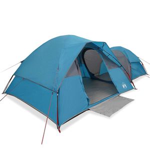 vidaXL Tienda de campa&ntilde;a para 5 personas impermeable azul
