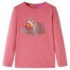 vidaXL Camiseta infantil de manga larga rosa envejecido 128
