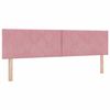 vidaXL Cama tipo Box Spring con colch&oacute;n Rosa 200 x 180 cm Poli&eacute;ster