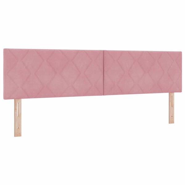 vidaXL Cama tipo Box Spring con colch&oacute;n Rosa 200 x 180 cm Poli&eacute;ster