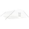 vidaXL Invernadero con estructura de acero blanco 60 m&sup2; 10x6x2,85 m