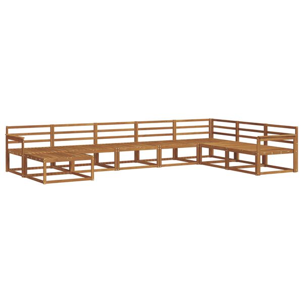 vidaXL Conjunto de sof&aacute;s de exterior 8 pcs Natural