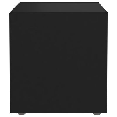 vidaXL Muebles para TV 4 uds madera contrachapada negro 37x35x37 cm
