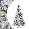 vidaXL &Aacute;rbol de Navidad artificial con ramas articuladas White 180 cm