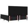 vidaXL Cama tipo Box Spring con colch&oacute;n Negro 200 x 200 cm tela