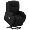 vidaXL Sill&oacute;n de masaje elevable cuero sint&eacute;tico negro