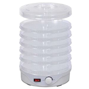 vidaXL Deshidratador de alimentos redondo con 6 bandejas 250 W