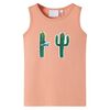 Camiseta de tirantes infantil naranja claro 104