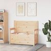 vidaXL Banco de madera maciza de pino 112,5x51,5x96,5 cm