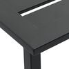 vidaXL Juego de mesa alta y taburetes de jard&iacute;n 5 piezas acero negro