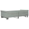 vidaXL Sof&aacute; cama nido terciopelo gris claro 100x200 cm