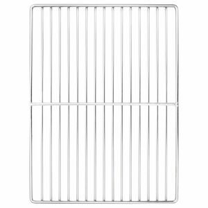 vidaXL Rejilla de parrilla 40 x 30 cm Acero inoxidable Plateado