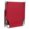 vidaXL Tumbona plegable de acero con recubrimiento polvo rojo