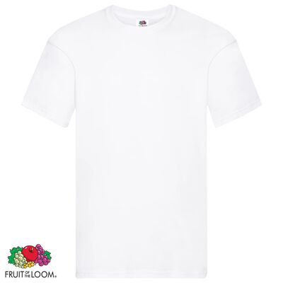Fruit of the Loom Camisetas originales 10 uds blancas 3XL algodón