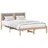 vidaXL Estructura de cama Taup&eacute; 150 x 200 cm Madera de pino macizo